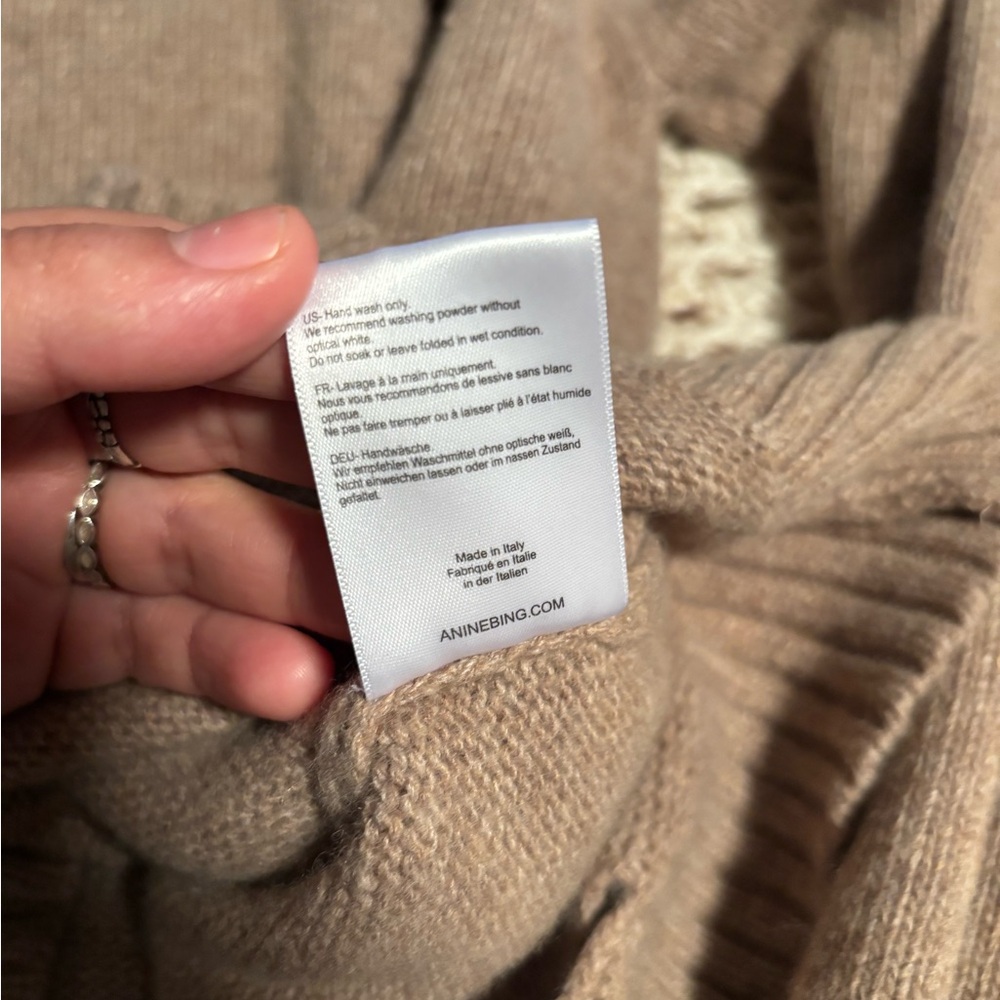Anine Bing Distressed Brown Sweater Size Small - Picture 7 of 9